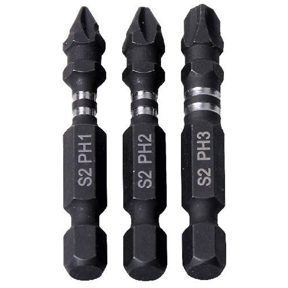 Set 3 biti impact ERBAUER, 50mm, PH1