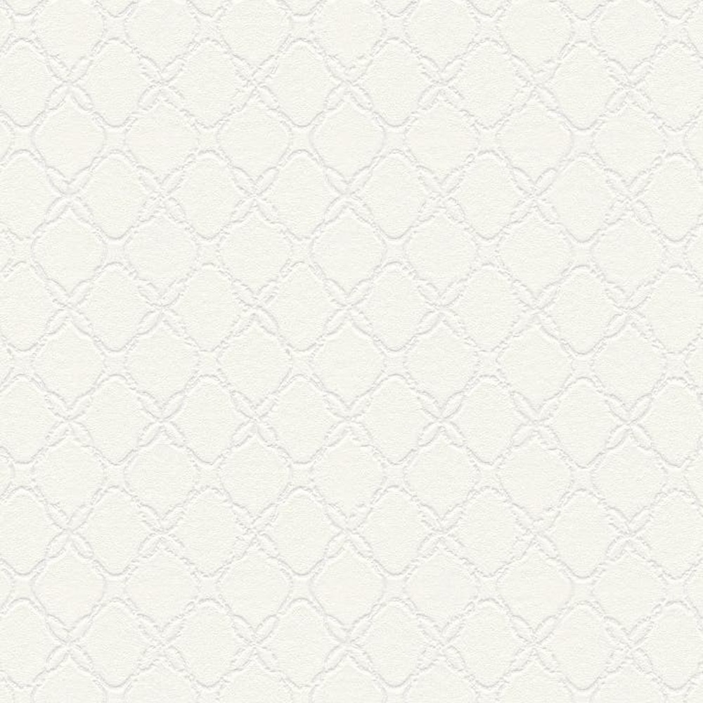 Tapet GOODHOME Tolpis, vinil, 0.53 x 10 m, alb