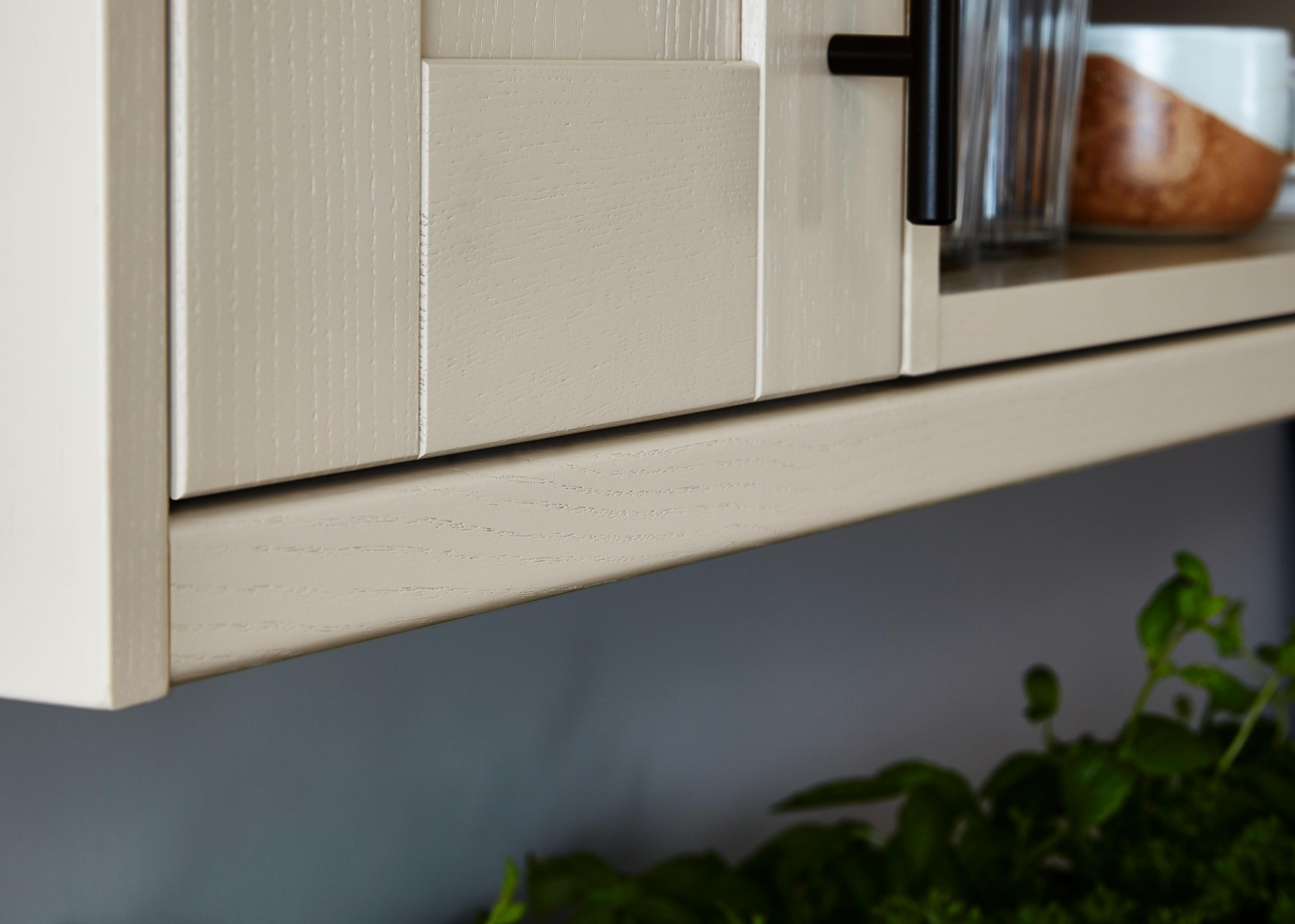 Cornisa GOODHOME Verbena, MDF, 240 x 3.5 cm, crem