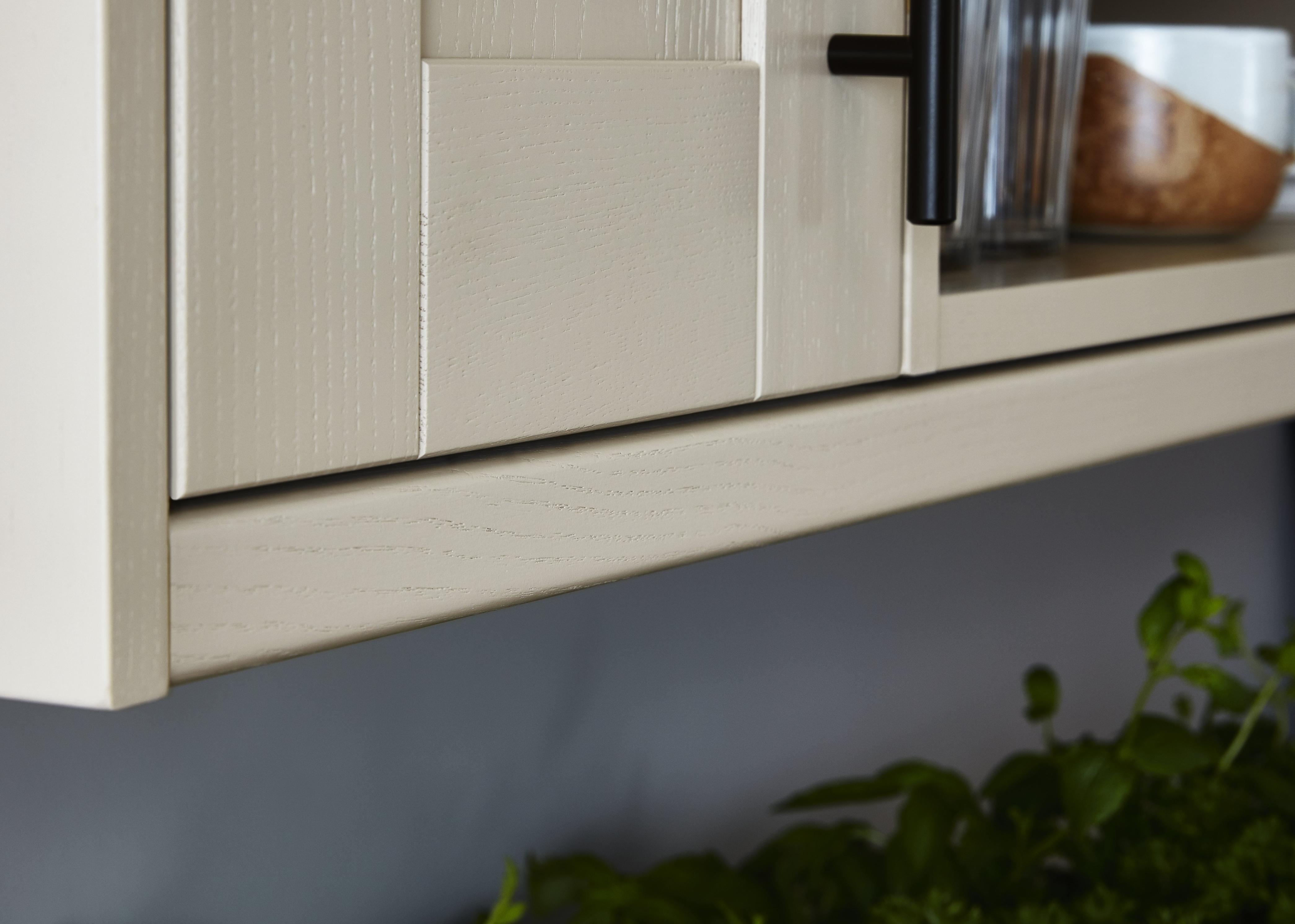 Cornisa GOODHOME Verbena, MDF, 240 x 3.5 cm, crem