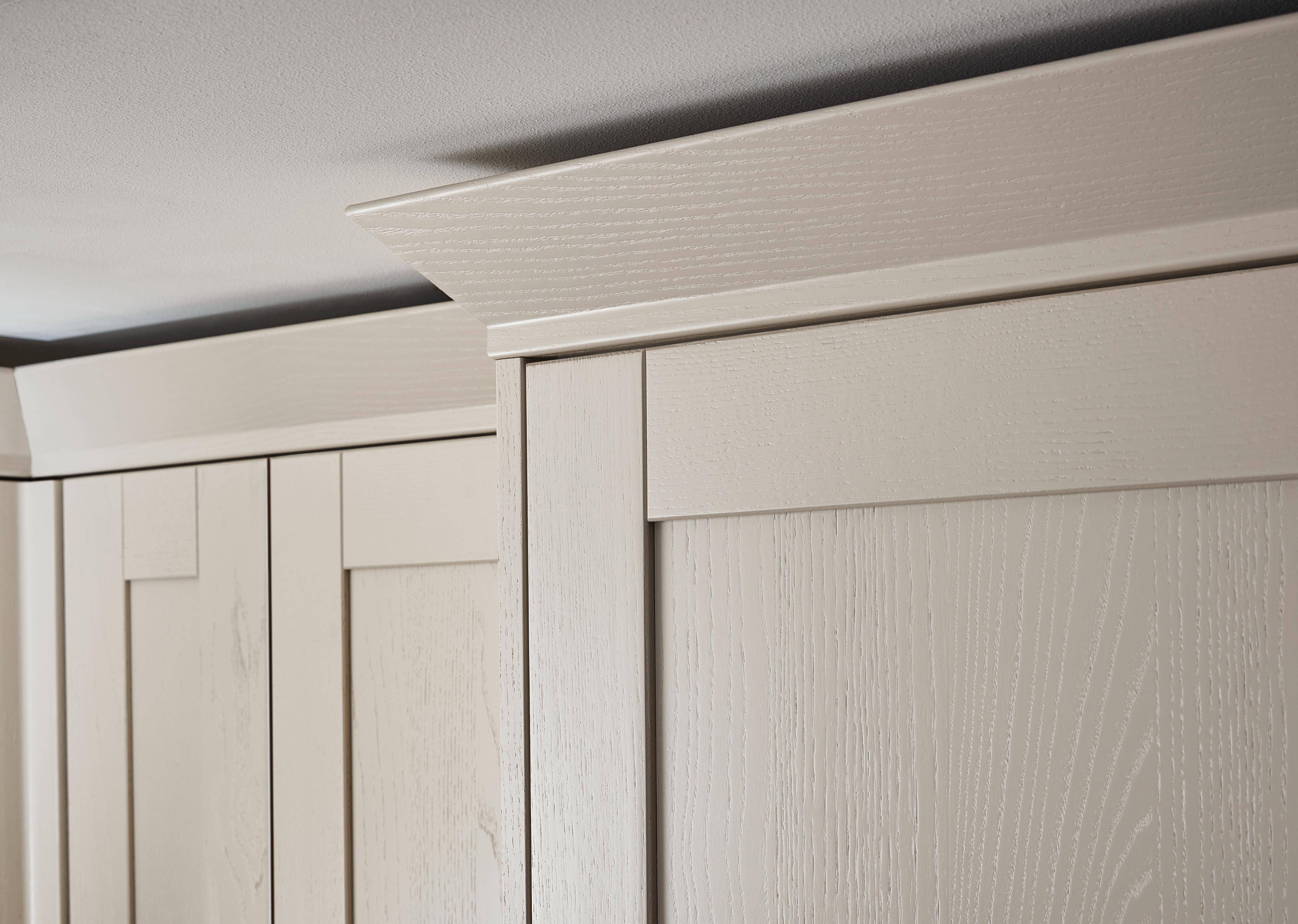 Cornisa GOODHOME Verbena, MDF, 240 x 3.5 cm, crem