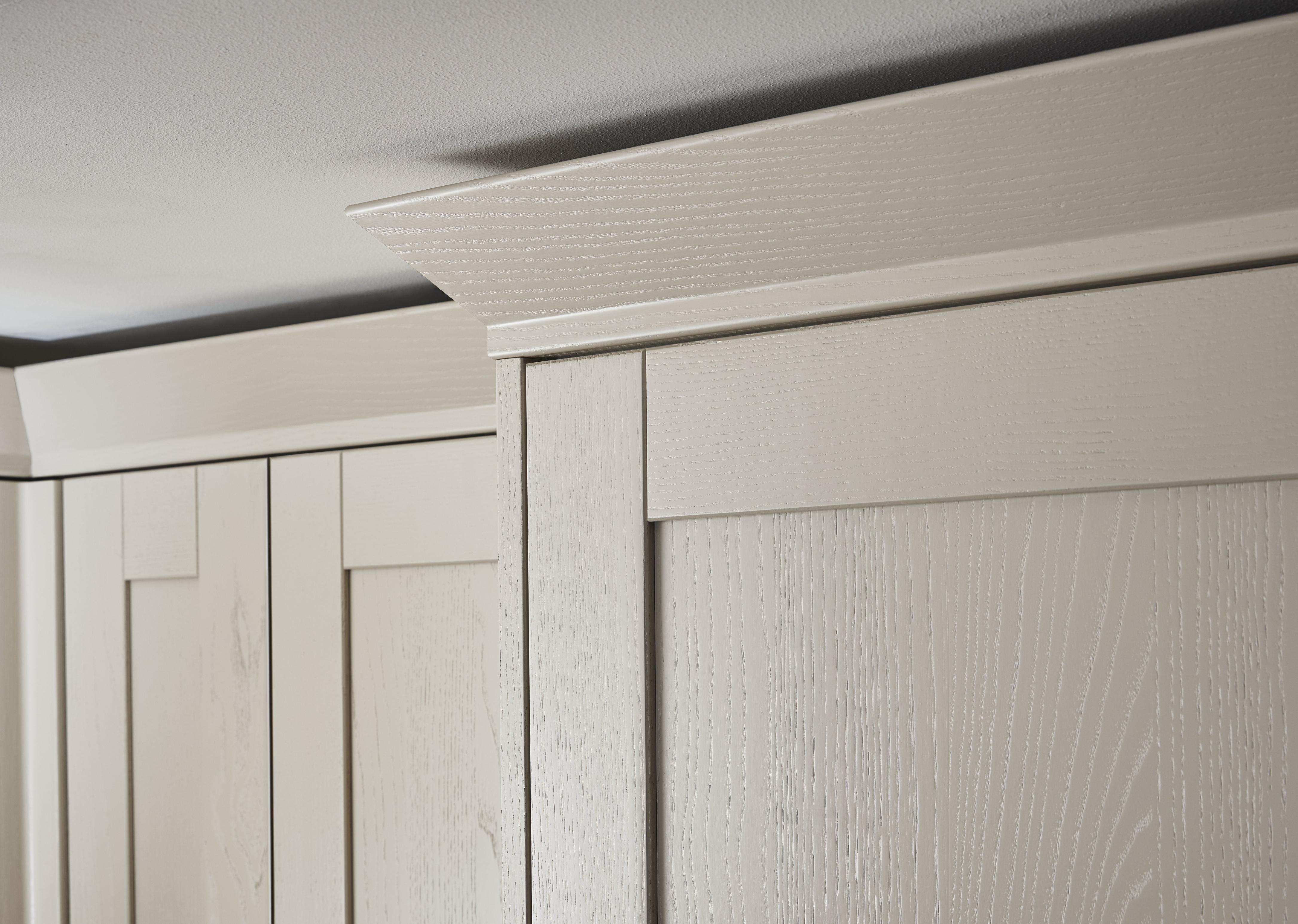 Cornisa GOODHOME Verbena, MDF, 240 x 3.5 cm, crem