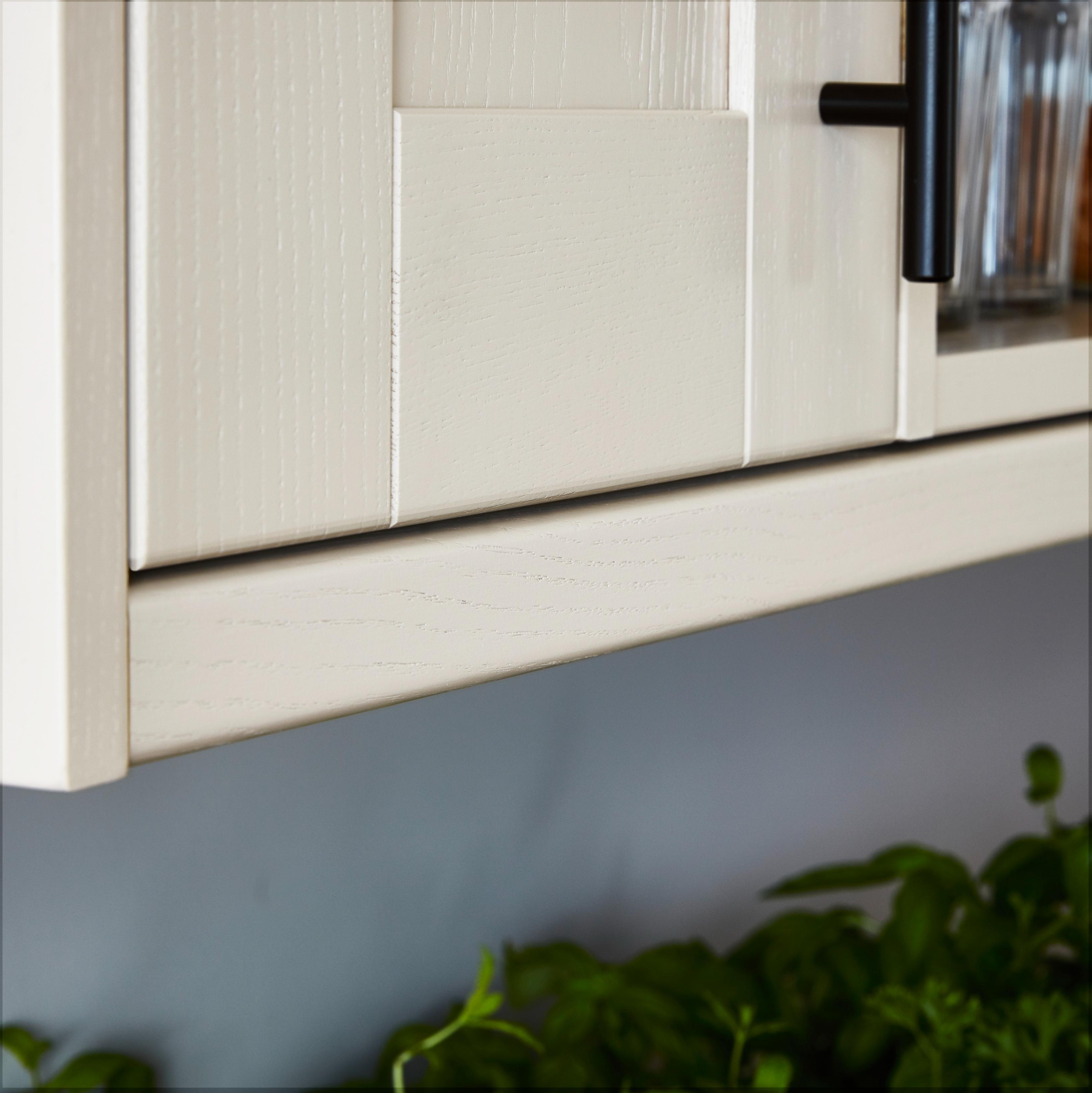 Cornisa GOODHOME Verbena, MDF, 240 x 3.5 cm, crem