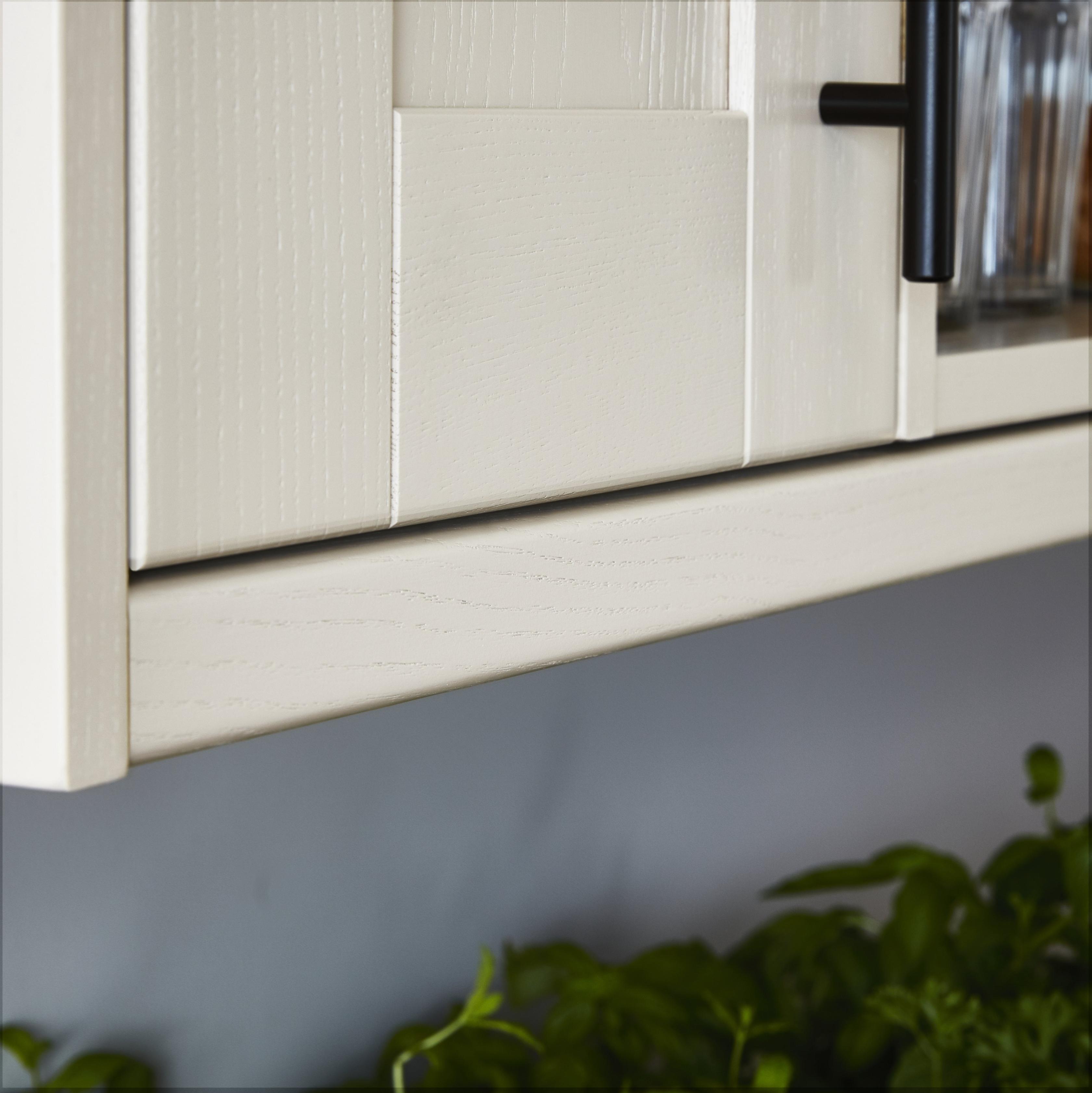 Cornisa GOODHOME Verbena, MDF, 240 x 3.5 cm, crem