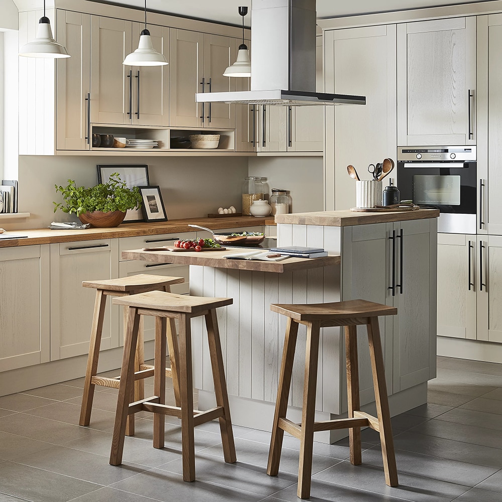 Coltar GOODHOME Verbena, MDF, crem