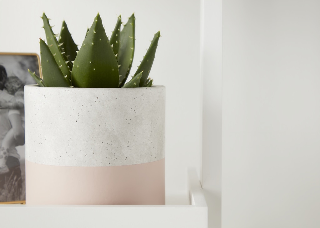 Ghiveci din beton, multicolor, forma rotunda, 14.1 cm diametru  GoodHome