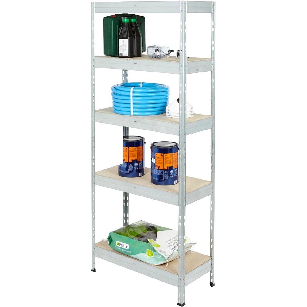 Raft depozitare pentru bucatarie FORM, 180 x 75 x 35 cm, 5 rafturi, otel, maro