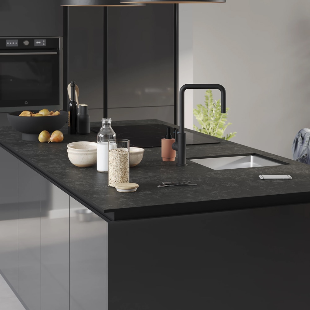 Front usa GOODHOME Stevia, MDF, 49.7 x 35.6 x 1.8 cm, gri