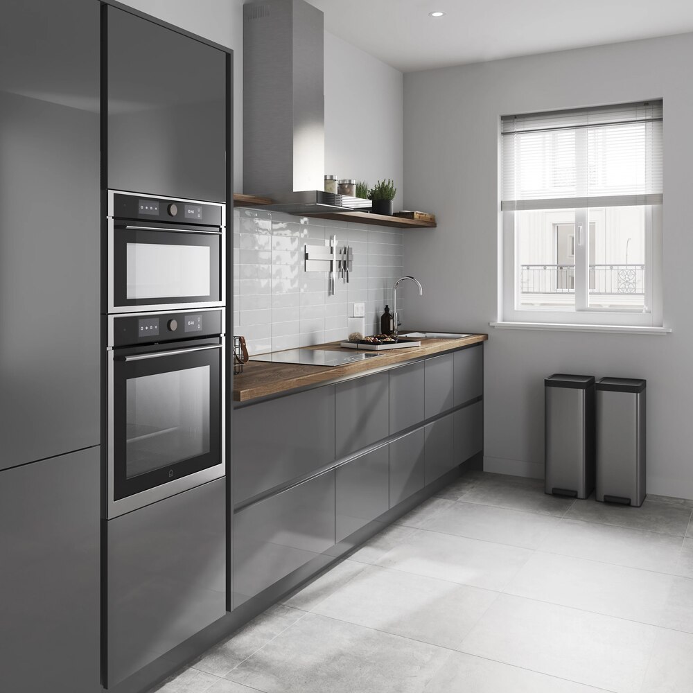 Front usa GOODHOME Stevia, MDF, 79.7 x 35.6 x 1.8 cm, gri