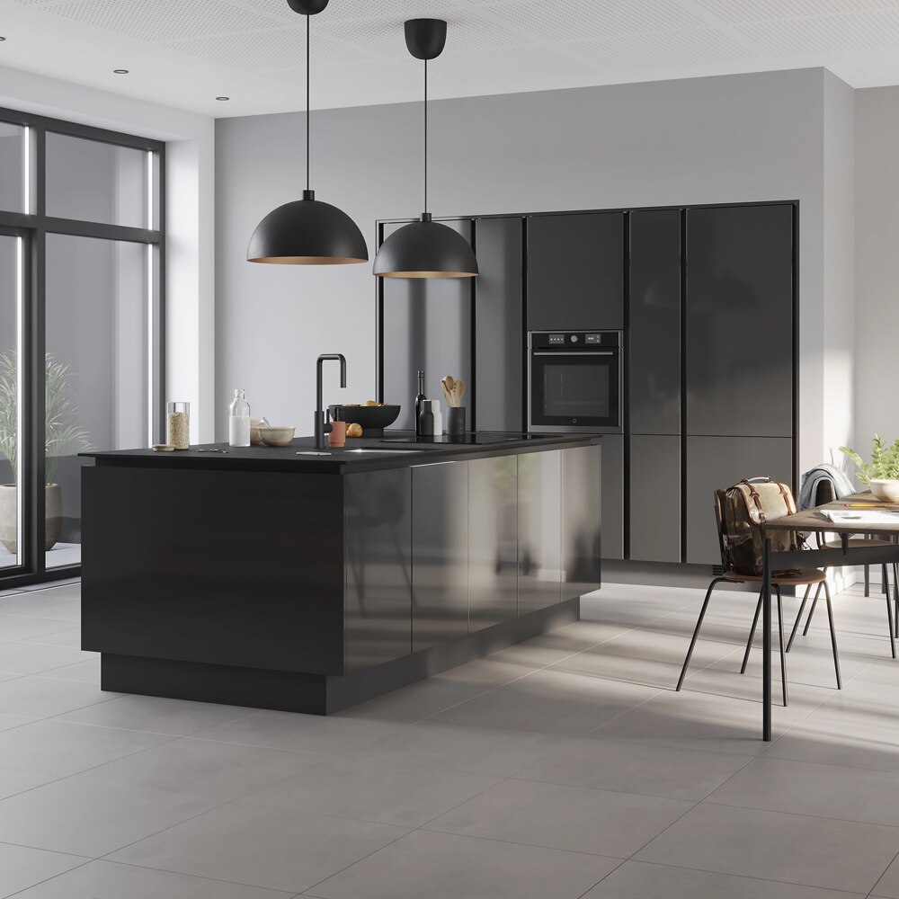 Front usa GOODHOME Stevia, MDF, 79.7 x 35.6 x 1.8 cm, gri