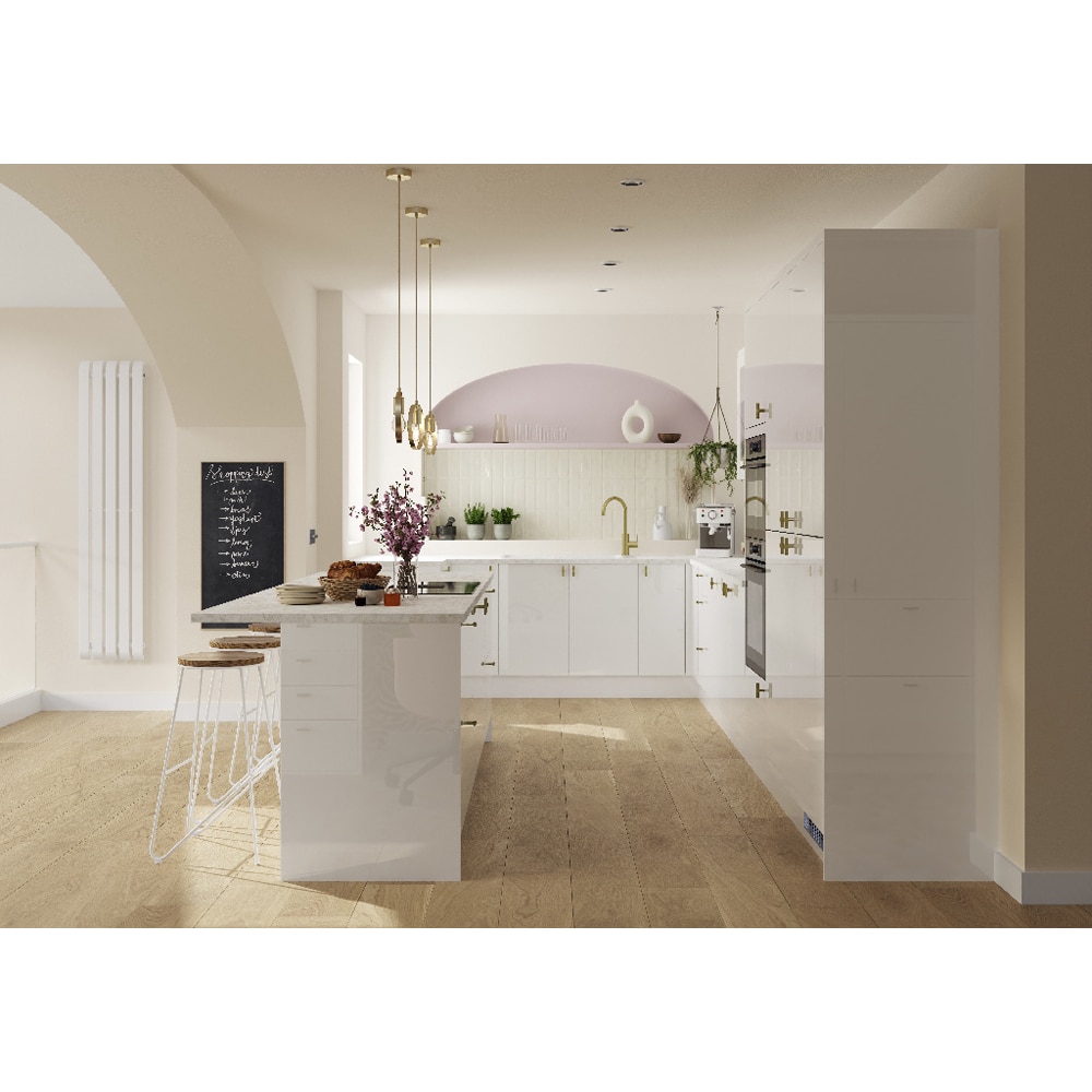 Front usa GOODHOME Stevia, MDF, 59.7 x 71.5 x 1.8 cm, alb