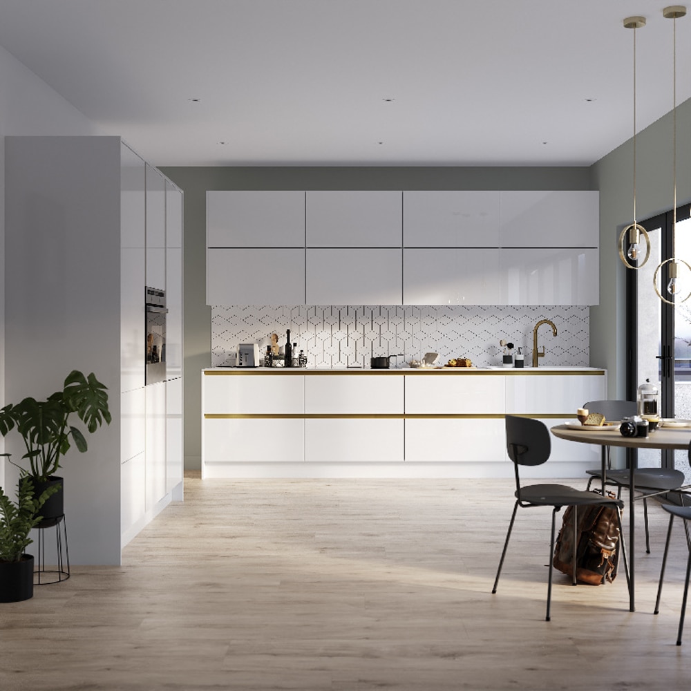 Front usa GOODHOME Stevia, MDF, 59.7 x 71.5 x 1.8 cm, alb