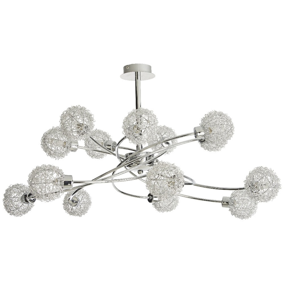 Plafoniera 14 spoturi LED COLOURS Caelus, 14 x G9, 40W, IP20, crom