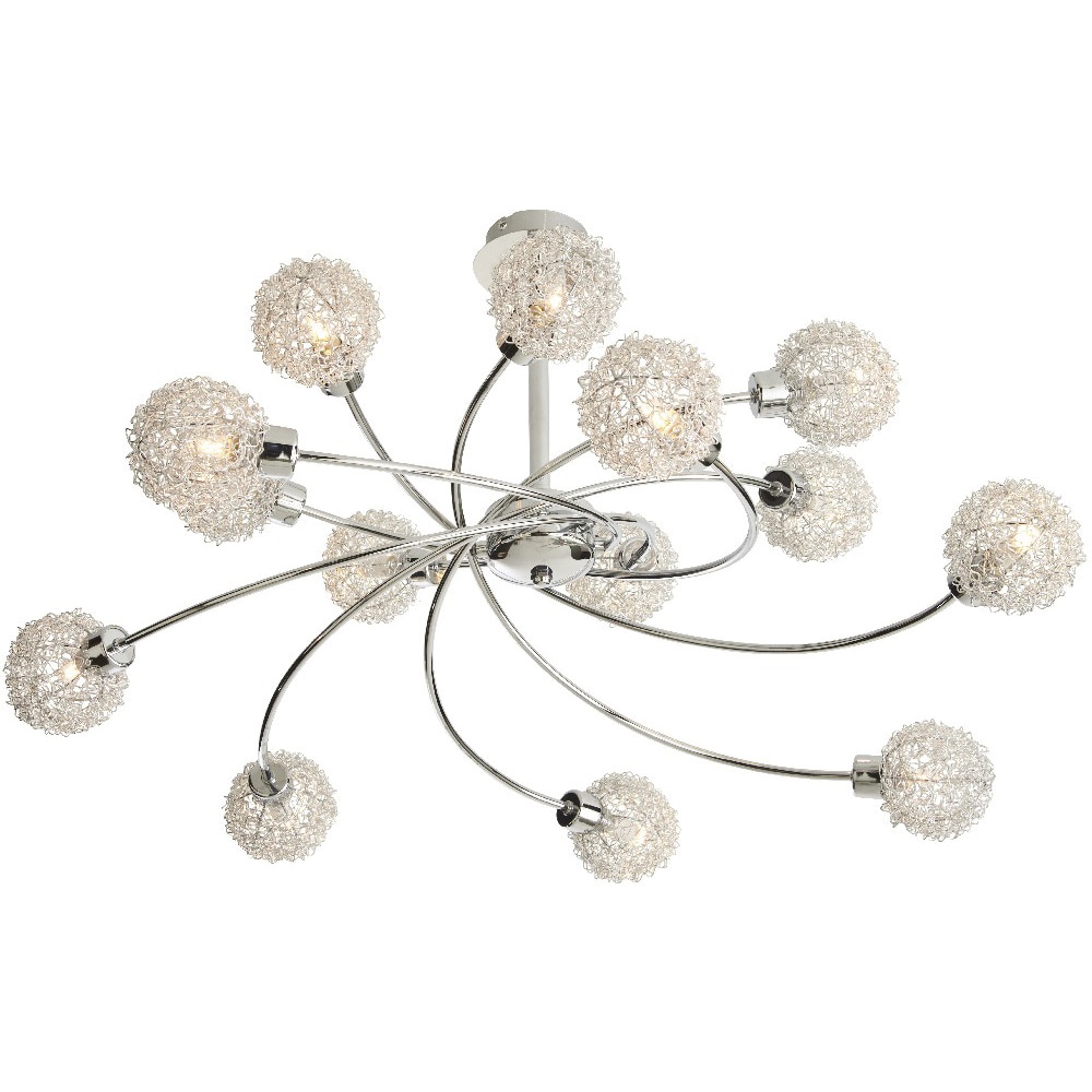 Plafoniera 14 spoturi LED COLOURS Caelus, 14 x G9, 40W, IP20, crom