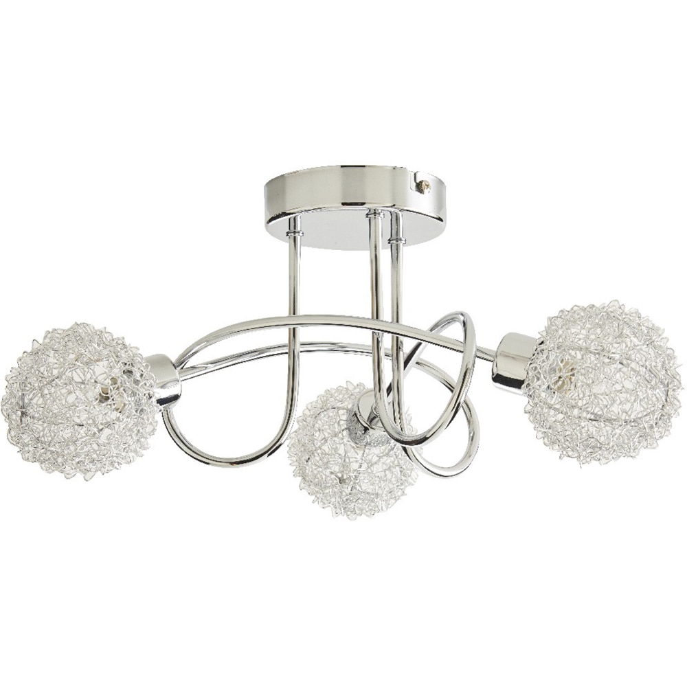 Plafoniera 3 spoturi LED COLOURS Caelus, 3 x G9, 40W, IP20, crom