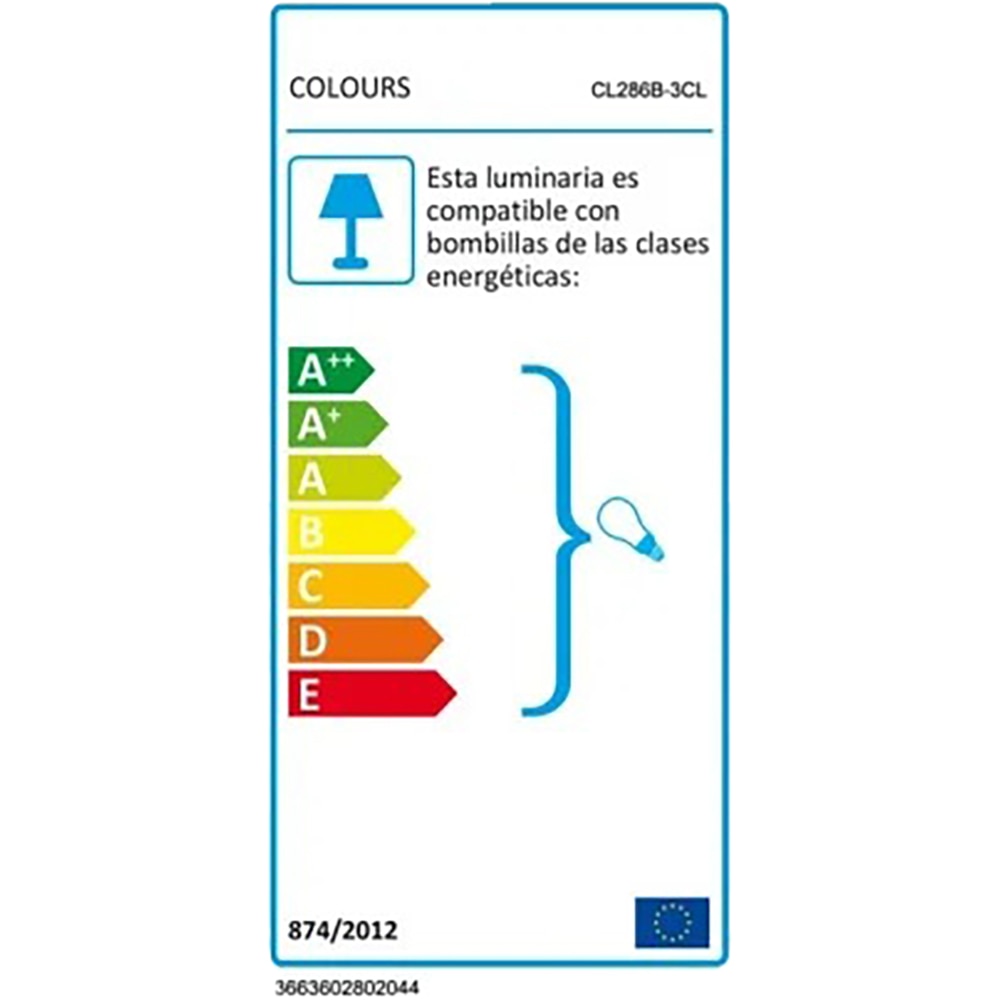 Plafoniera 3 spoturi LED COLOURS Caelus, 3 x G9, 40W, IP20, crom