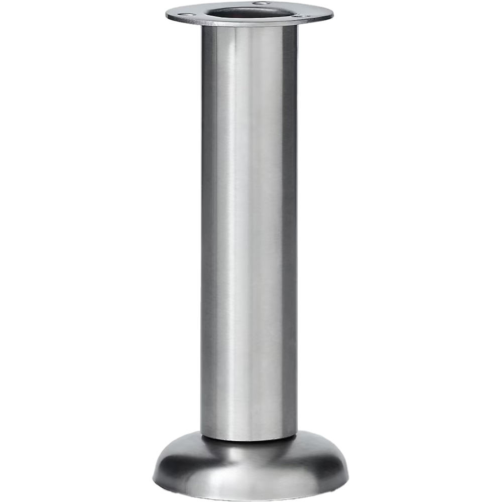 Set 4 picioare metal GOODHOME, 15-16.5 x 6 cm, argintiu