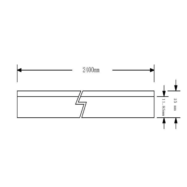 Plinta de bucatarie GOODHOME 100623811, PVC, 2.4 m, transparent