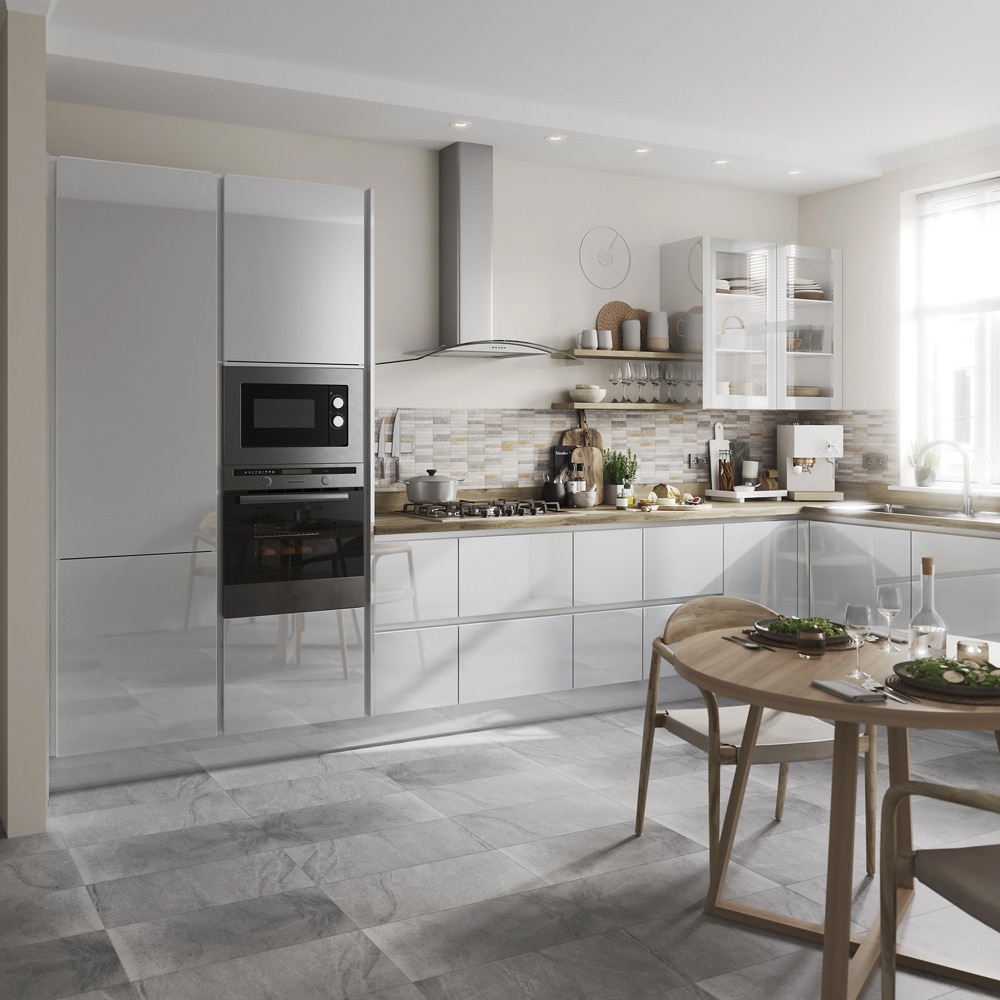 Front usa GOODHOME Alisma, MDF, 49.7 x 71.5 x 1.8 cm, gri