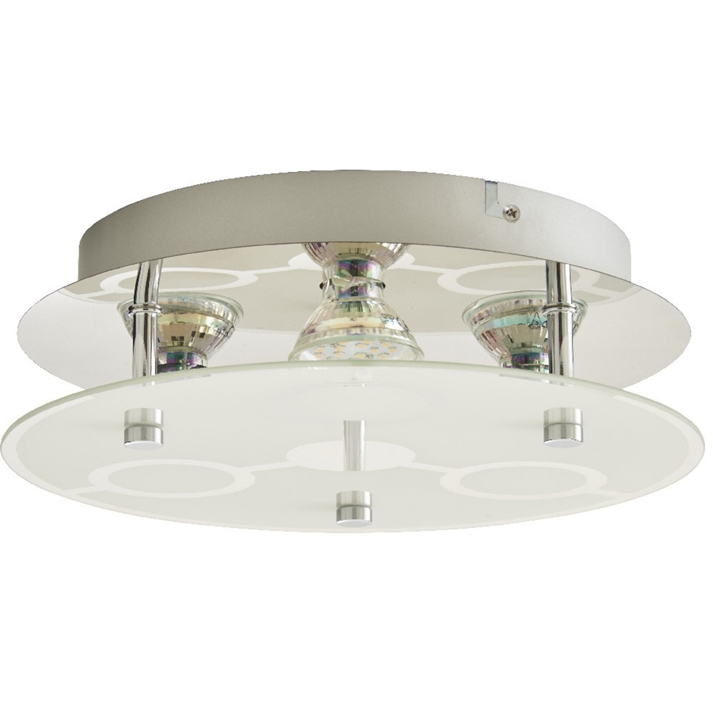 Plafoniera 3 spoturi LED COLOURS Janus, 3 x GU10, 50W, IP20, crom