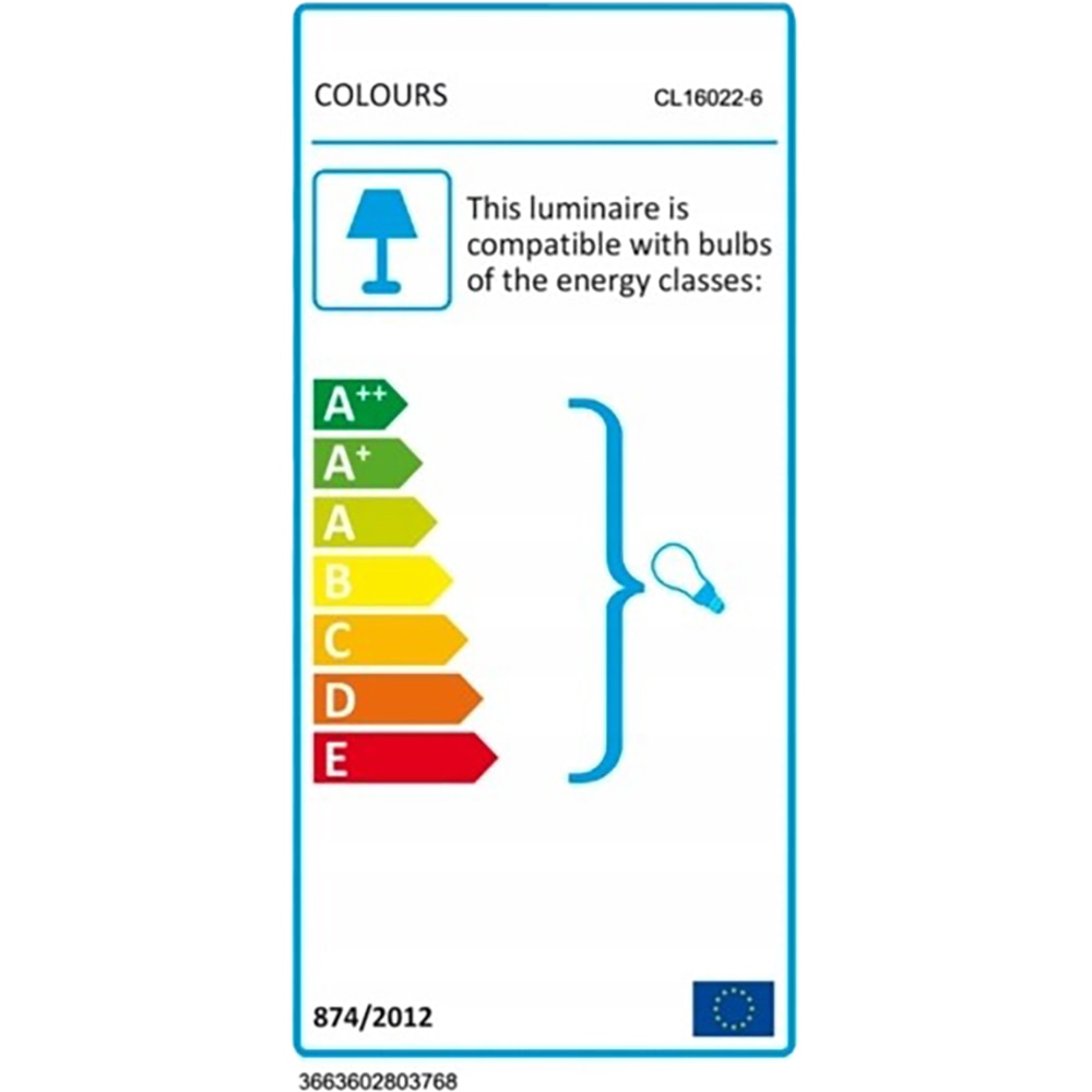 Plafoniera 6 spoturi LED COLOURS Onnes, 6 x G9, 25W, IP20, crom
