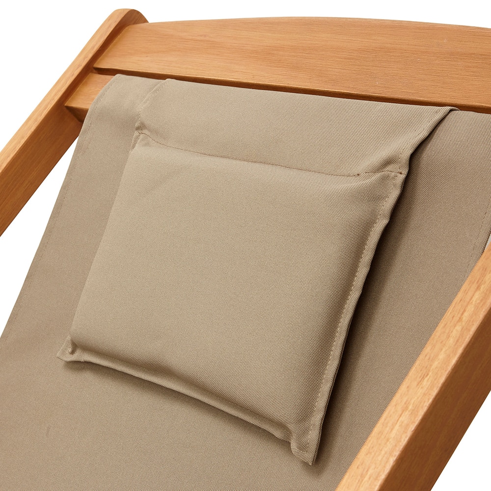 Scaun terasa GOODHOME Blooma Chilienne, lemn, 87 x 60 x 104 cm, maro