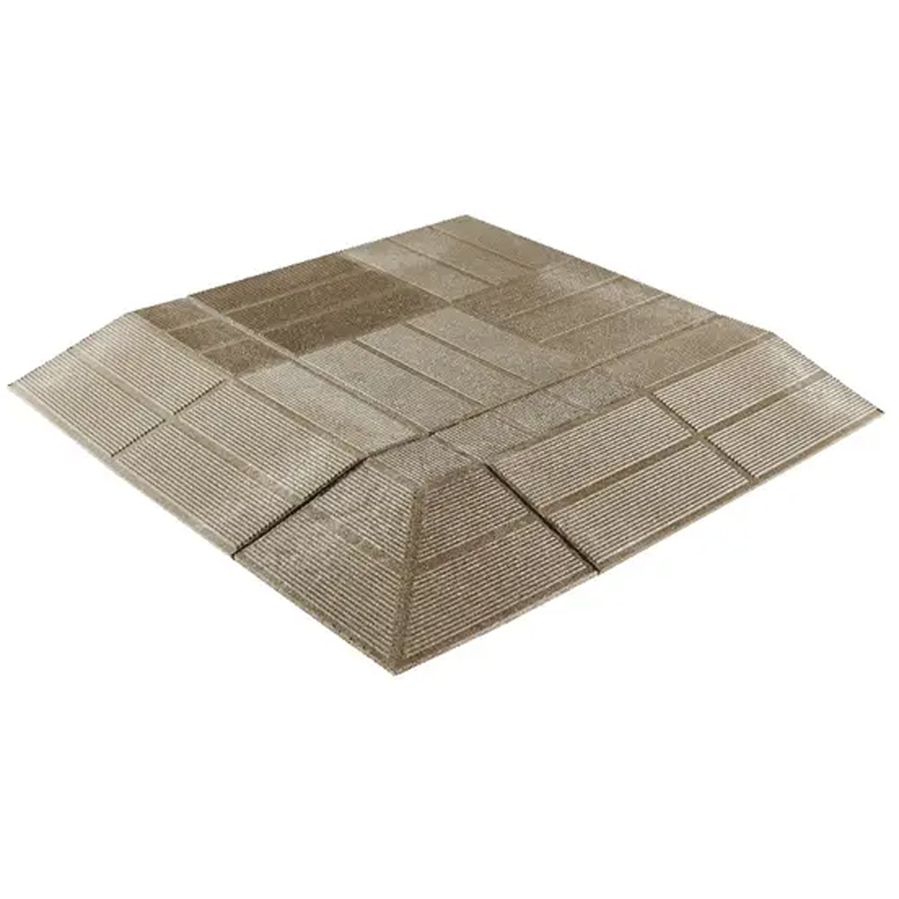 Coltar pentru dale BLOOMA 100630740, 20 x 20 x 4.5 cm, compozit, maro