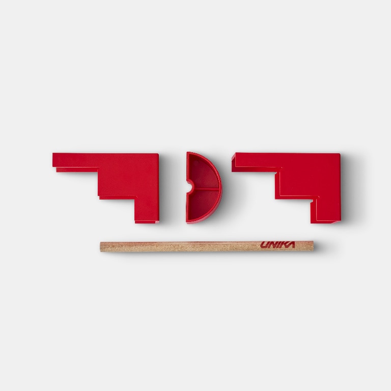 Kit montaj panou lateral GOODHOME 100630831, plastic, rosu