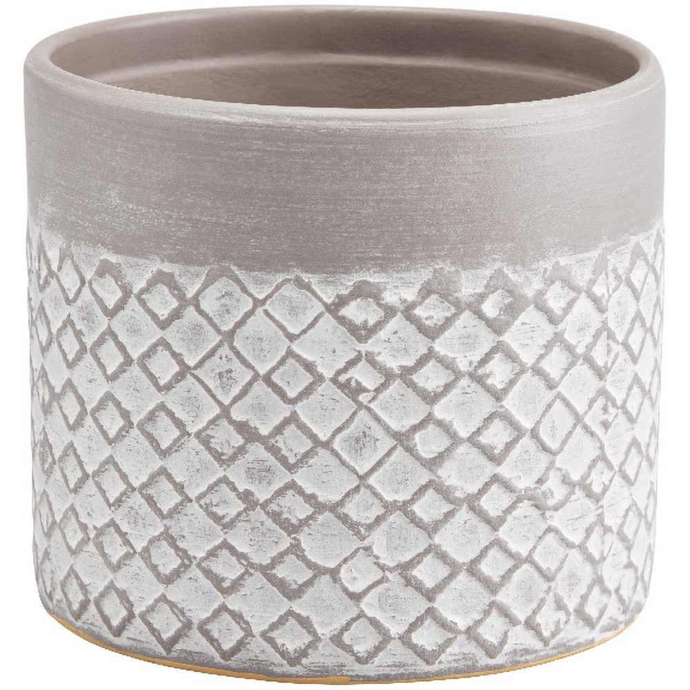 Ghiveci flori GOODHOME, terrazzo, D 12.5 cm, bej