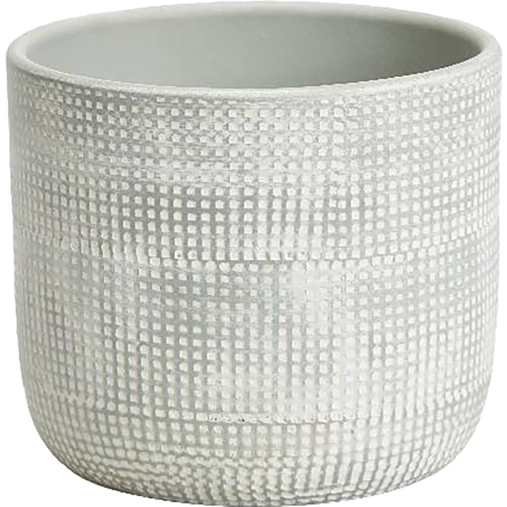 Ghiveci rotund GOODHOME, argila, 10.5 cm, gri