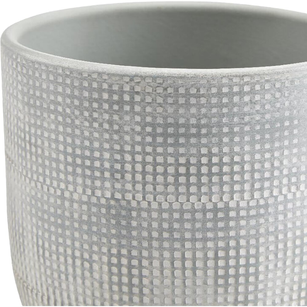 Ghiveci rotund GOODHOME, argila, 10.5 cm, gri