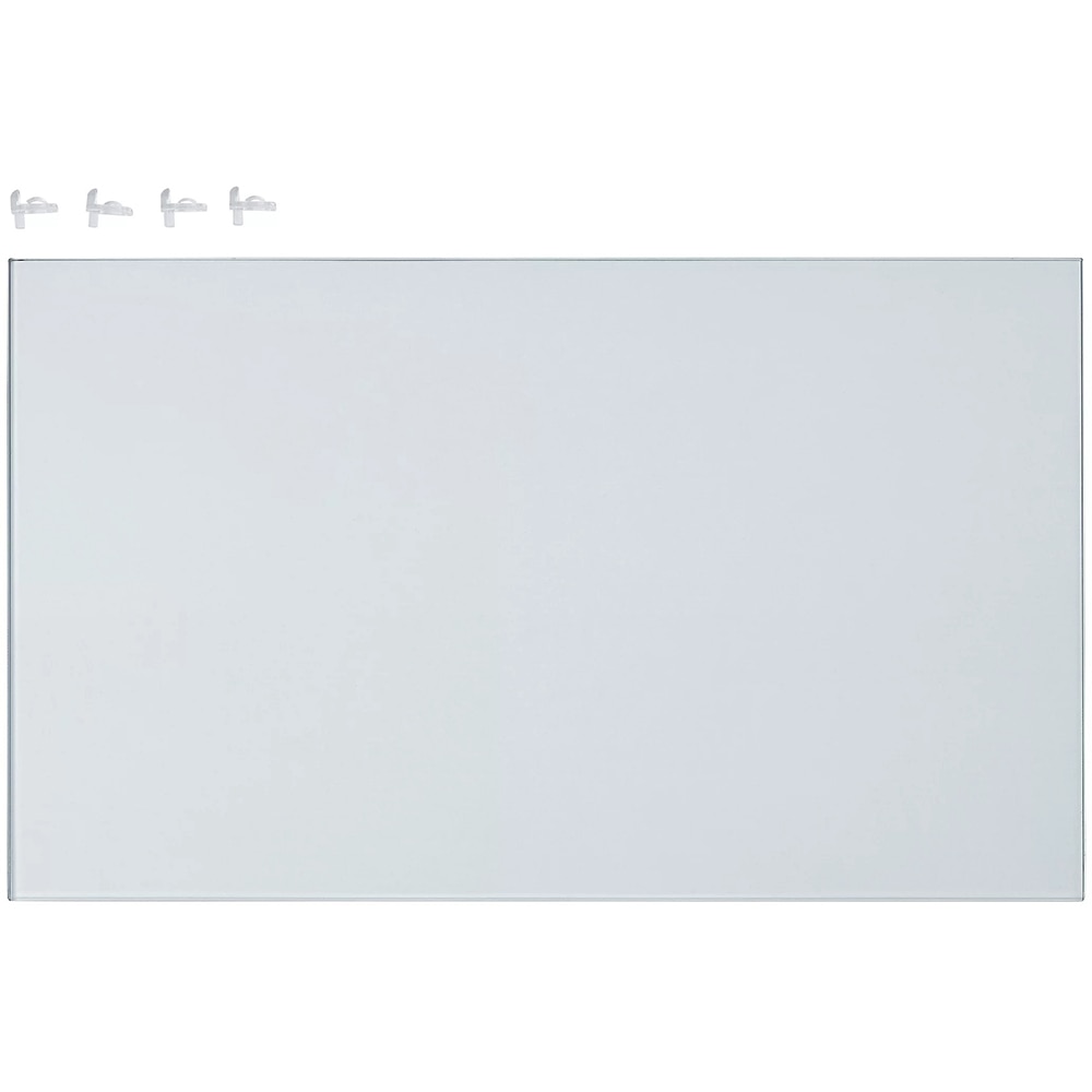 Raft dulap bucatarie GOODHOME Cicely, sticla securizata, 45.85 x 27.35 cm, 2 bucati