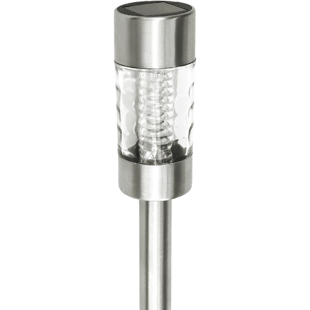 Lampa solara LED, 0.06 W, 5000K, otel inoxidabil, argintiu