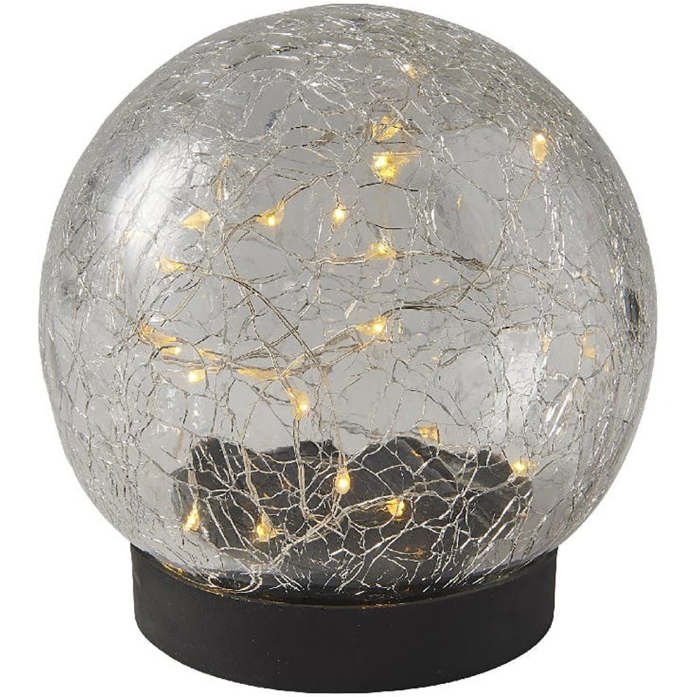 Lampa solara rotunda LED BLOOMA, 1.8W, 3000K, plastic, negru