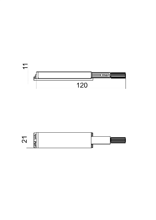 Sistem deschidere prin apasare GOODHOME Turun, 12 cm