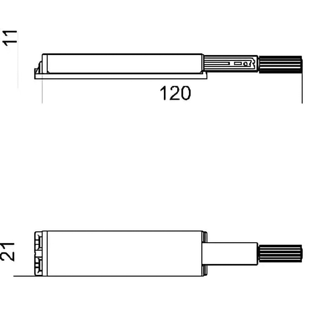 Sistem deschidere prin apasare GOODHOME Turun, 12 cm