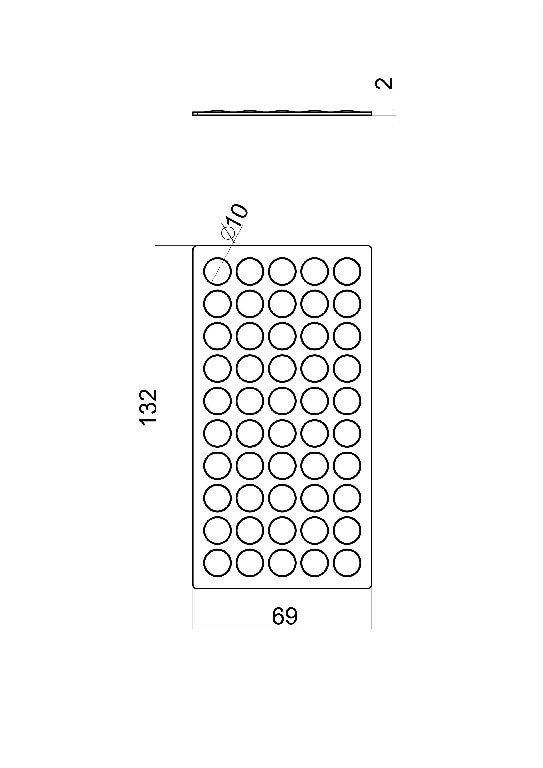 Opritor autoadeziv fronturi bucatarie GOODHOME, plastic, 10 mm, transparent, 100 bucati