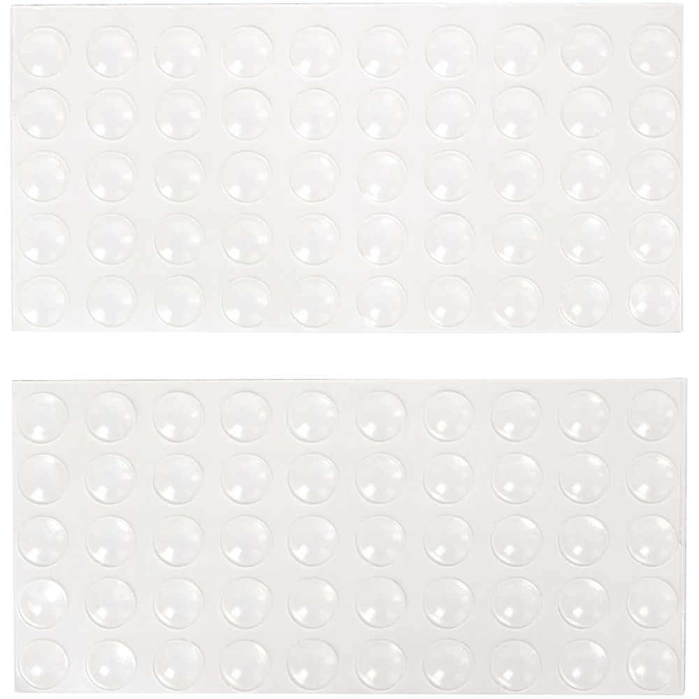 Opritor autoadeziv fronturi bucatarie GOODHOME, plastic, 10 mm, transparent, 100 bucati