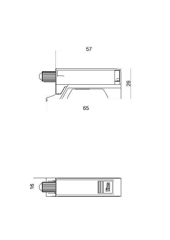 Adaptor balama Soft-Close Titus, plastic, gri