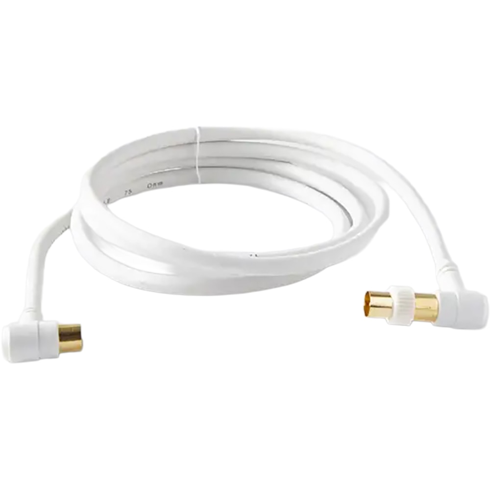 Cablu coxial mufat BLYSS 100635831, 1.5m, alb