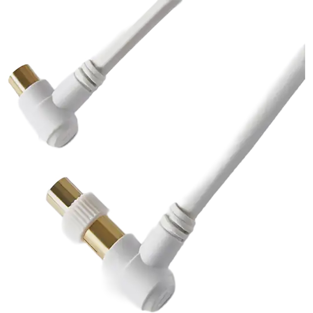 Cablu coxial mufat BLYSS 100635831, 1.5m, alb