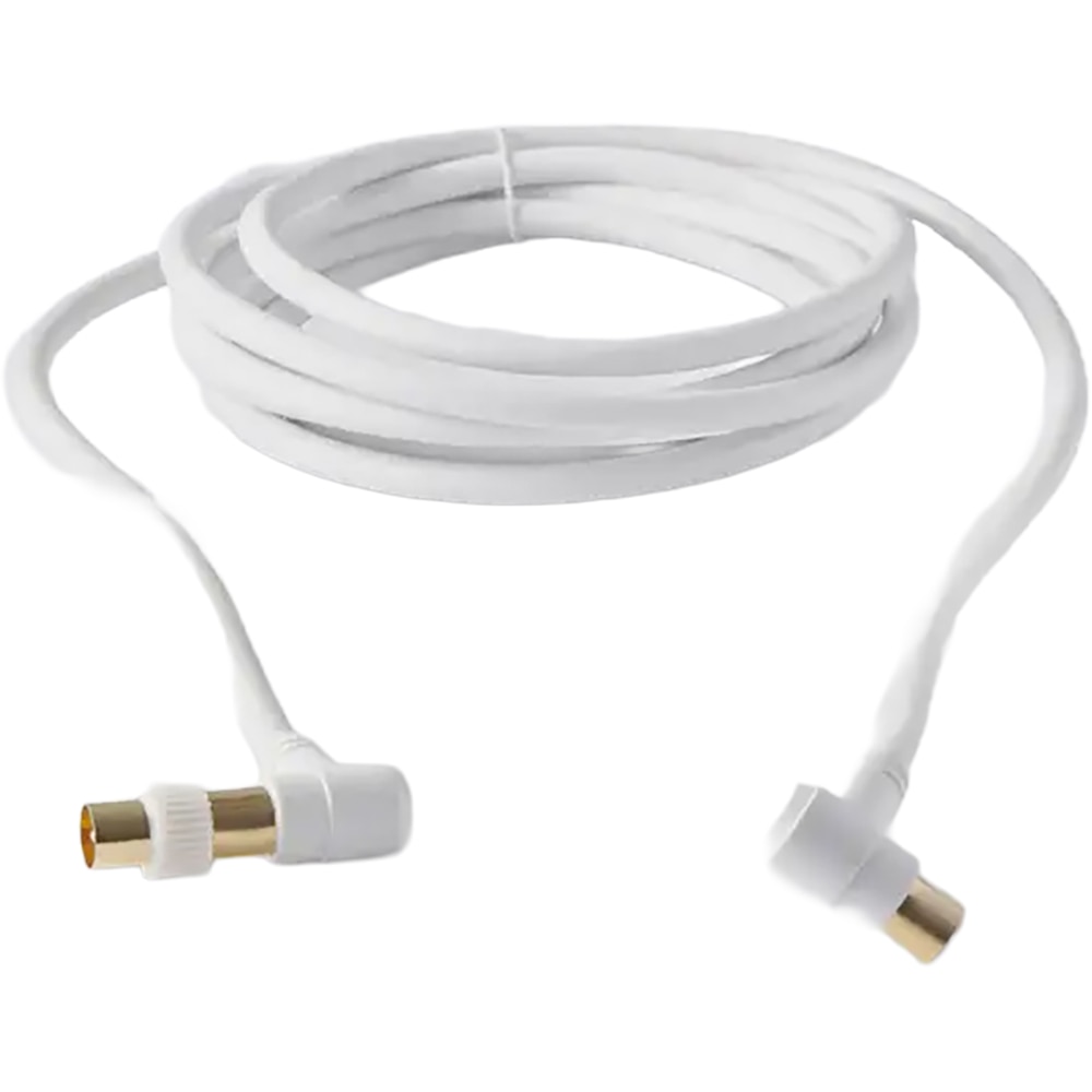 Cablu coxial mufat BLYSS 100635832, 3m, alb