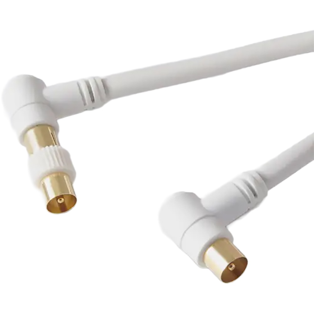 Cablu coxial mufat BLYSS 100635832, 3m, alb