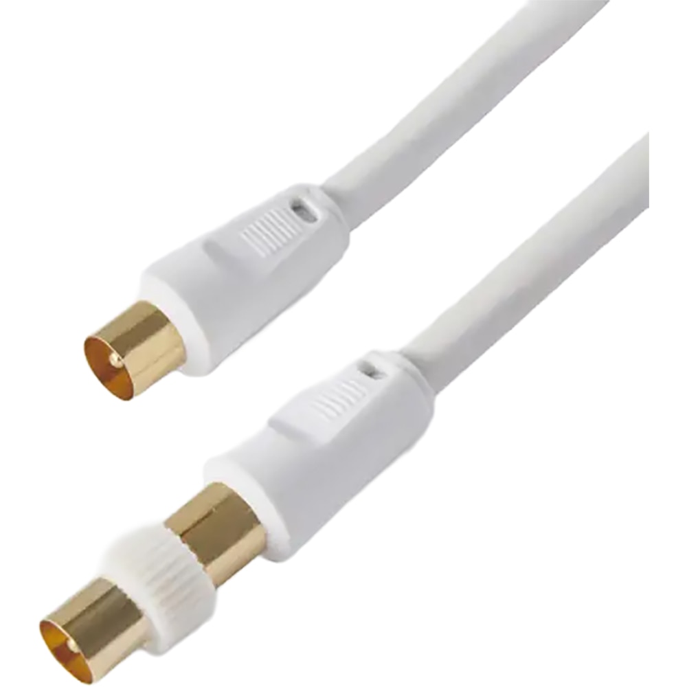 Cablu coxial mufat BLYSS 100635835, 3m, alb