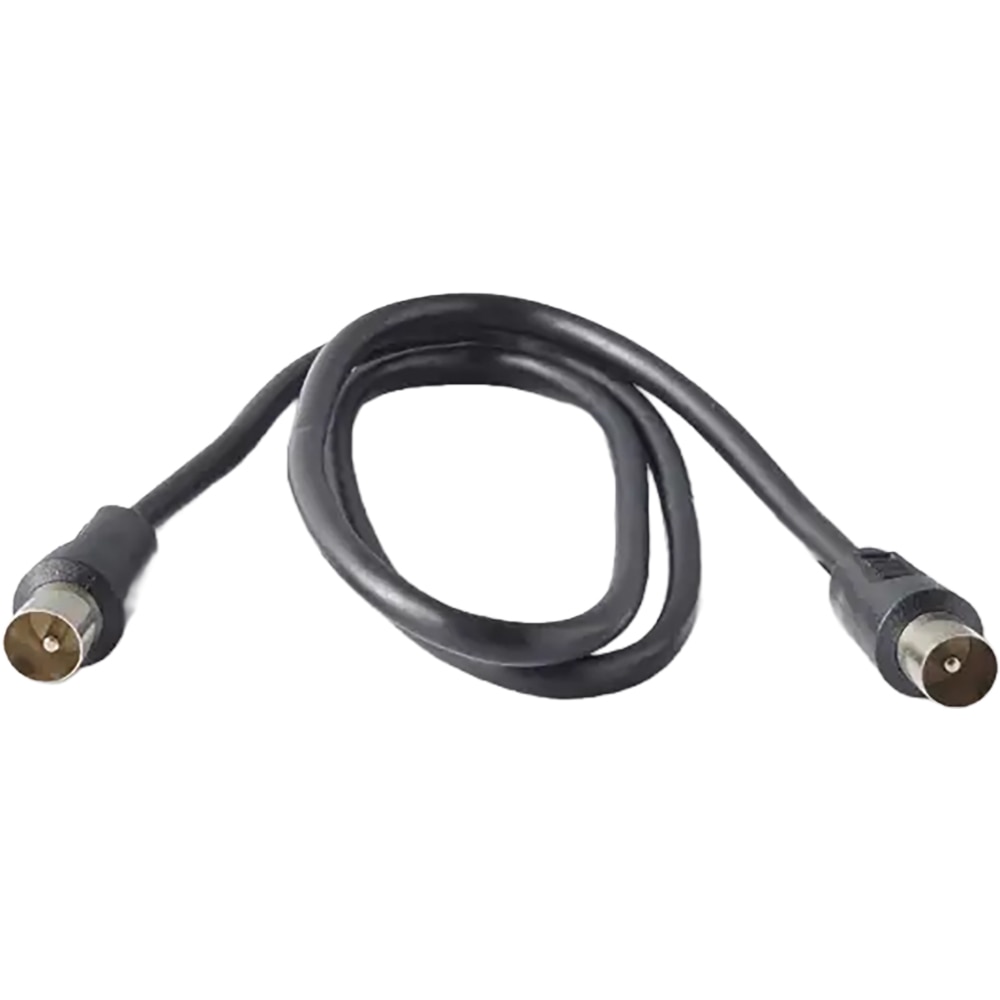 Cablu coxial mufat 100635838, 0.75m, negru
