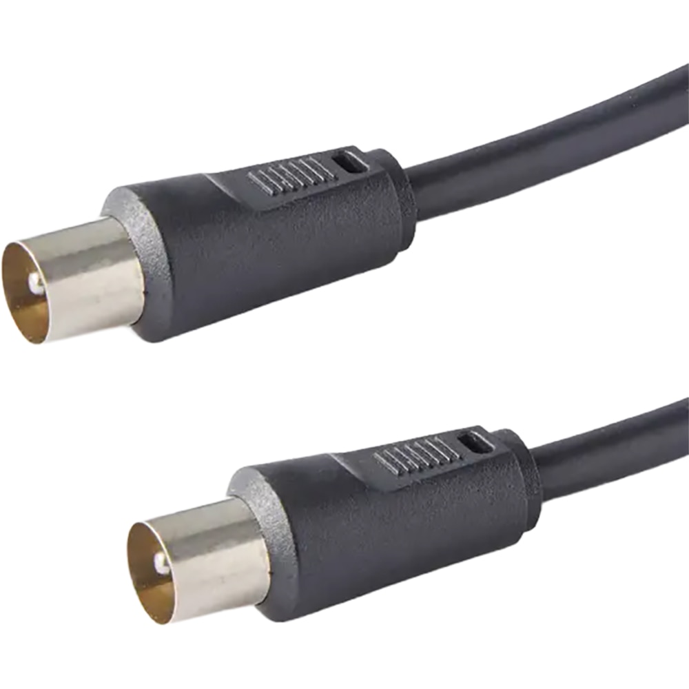 Cablu coxial mufat 100635838, 0.75m, negru