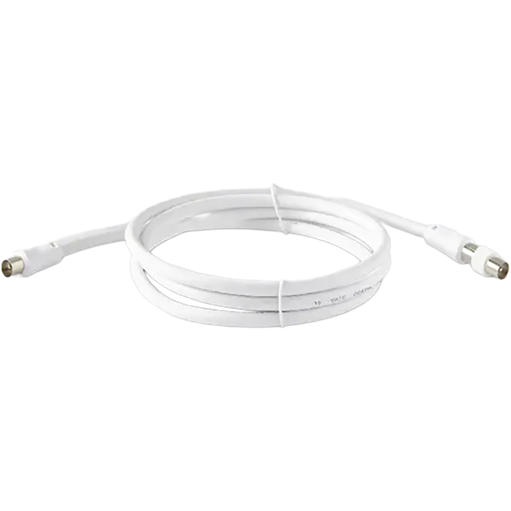 Cablu coxial mufat BLYSS 100635839, 1.5m, alb