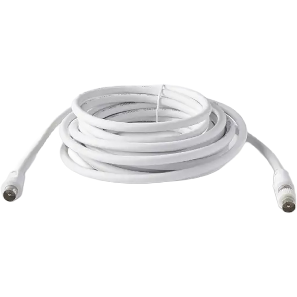 Cablu coxial mufat BLYSS 100635841, 5m, alb