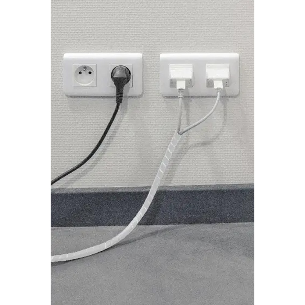 Tub spirala DIALL 100638027, L250CM D1 40 mm, alb