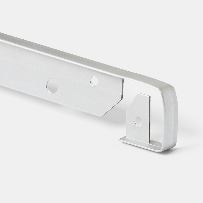 Conector de mijloc GOODHOME, 62 x 2.4 x 2.2 cm, argintiu